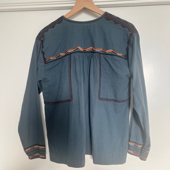 Isabel Marant- Bilcky Embroidered Top- blue-
US 2 (FR 34) - Picture 3 of 7